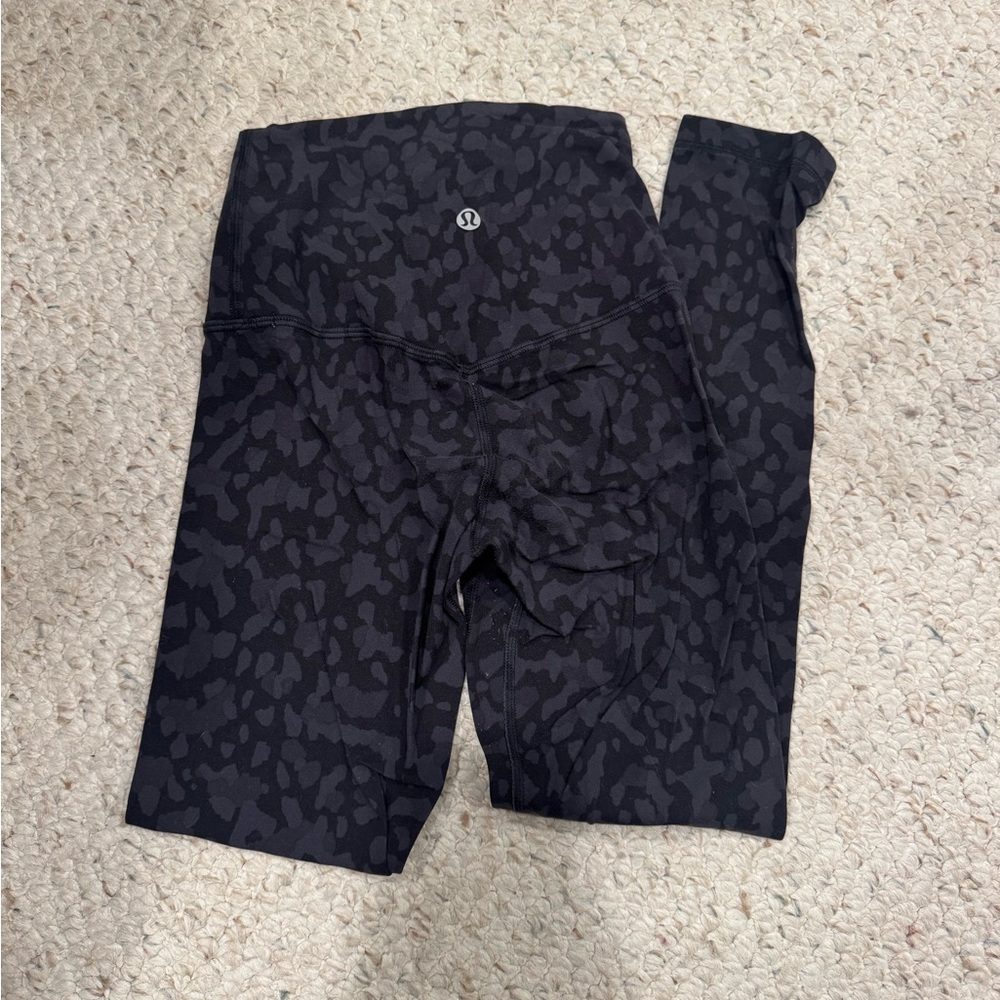 Lululemon Athletica Black Patterned Leggings